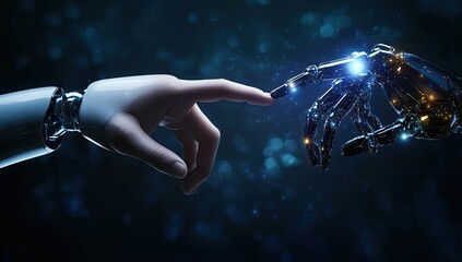 human and robot hands touching (2)