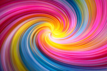 Fototapete - Colorful swirling vortex creating a vibrant abstract background