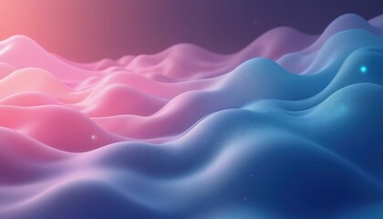 Aufkleber - Abstract fluid gradient background with smooth waves. Pink blue, violet colors. Modern futuristic digital art with dynamic shapes. Artistic design. Ideal for wallpaper design, web design, digital