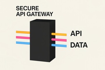 Poster - Visual Representation of a Secure API Gateway with Data Flow