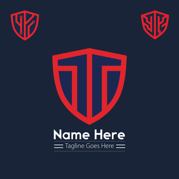 Bold Red TT Shield Logo