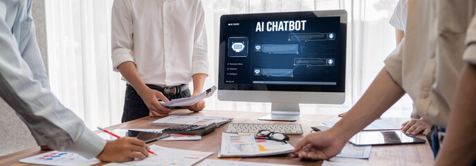 Poster - Generative AI virtual assistant tools for prompt engineer and user for ease of engage artificial intelligence AI technology help people to work with generative AI functions by prompting the AI brisk
