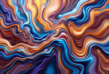 Poster - Liquid Color Morphing Background Effect.