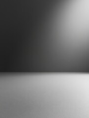 Poster - Minimalistic gray gradient background with subtle light effect.
