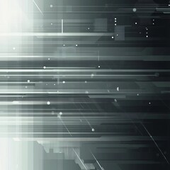 Fototapete - Abstract Digital Design Featuring Lines and Dots in a Futuristic Style With Contrasting Light and Shadow Elements Presenting a Modern Aesthetic Experience