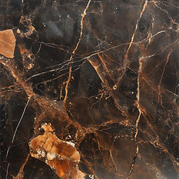 A black marble texture with golden veins, showcasing the luxurious and natural essence of the dark stone in an elegant pattern