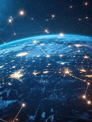 Poster - Connected lines of technology on the Earth's surface