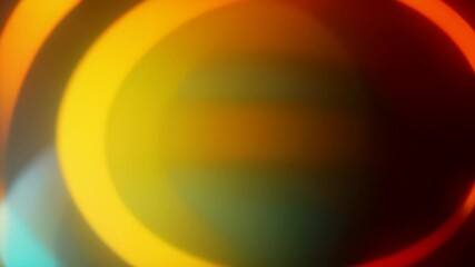 Wall Mural - abstract light leak overlay effect with warm colors, circles, and bokeh elements. perfect for creati