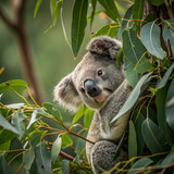 koala bear in tree