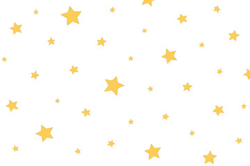 Poster - Festive overlay featuring falling yellow stars on a transparent background, ideal for holiday projects and celebrations