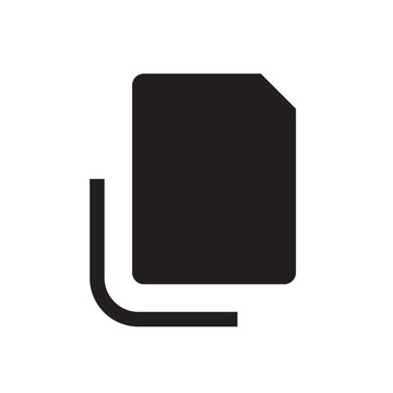 Document file icon. Simple file icon with corner fold and upload motion, ideal for file sharing apps.