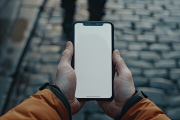 Ultra Hd Visual of Hands of Man Holding Mobile Phone