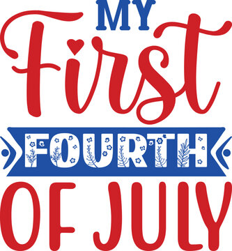 My First Fourth Of July, independence day ,Fourth of July, Holiday Greeting labels