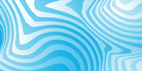 Poster - blue abstract texture wave lines gradient pattern