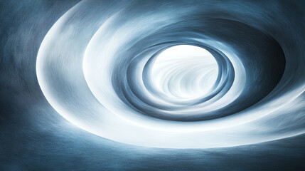 Poster - A mesmerizing vortex of swirling clouds, illustrating the beauty and dynamics of air movement in a strikingly abstract form.