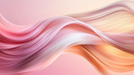 Poster - A smooth, flowing abstract design featuring soft pastel colors that evoke emotions of calm and serenity.