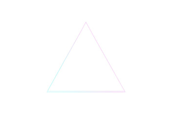Aufkleber - Minimalist pastel colored triangle frame on a transparent background, ideal for graphic design projects