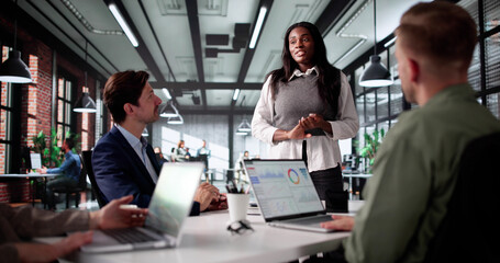Poster - Team Collaboration: Diverse Professionals Training For Company Meeting