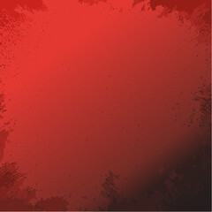 Poster - Abstract red grunge background with dark gradient and textured rough edges design