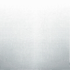 Poster - Abstract gray halftone dot pattern on white background graphic design element