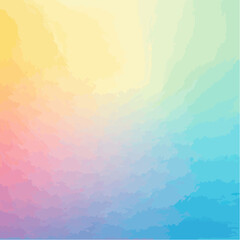 Poster - Abstract watercolor painting with a flowing gradient of vibrant and pastel colors