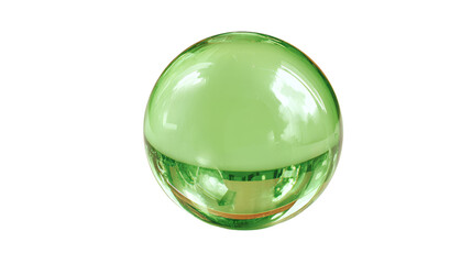 [Transparent Background PNG]Green Glass Sphere Decorative Object