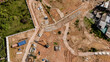 © romaset - Aerial view of development of new road construction or overpass under construction