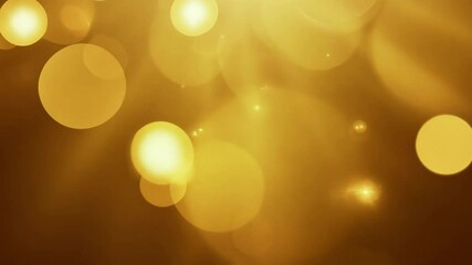 Poster - beautiful golden bokeh background with sparkling lights creating an enchanting and magical atmospher