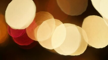 Poster - abstract blurred bokeh background with soft lights in various colors for creative designs and art pr