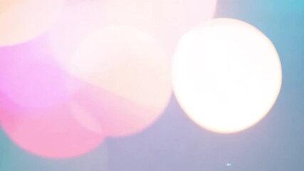 Poster - soft abstract bokeh lights in pastel colors for background design and creative projects 4k video foo