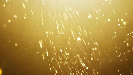 Poster - Golden Sparkles on Soft Background Creating a Dreamy, Magical Atmosphere for Various Creative Projects 4k video footage