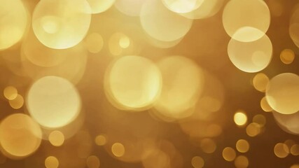 Poster - blurred golden bokeh background with soft light effects for elegant and festive designs 4k video foo