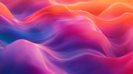 Abstract Wavy Surface in Vibrant Colors