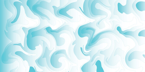 Poster - green abstract lines wave art for banner and cover