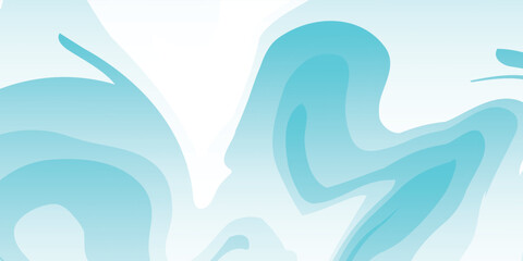 Poster - green geometric abstract lines wave art for banner. elegant design.