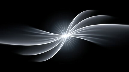 Poster - Abstract light swirls creating a dynamic sense of motion and energy.