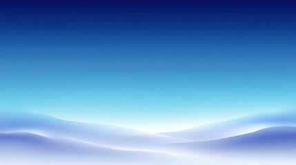 Poster - Serene gradient of blue and white hues in a soft, abstract landscape.