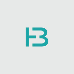 Poster - Creative Logo Design Combining the Letters H and B in a Modern Style