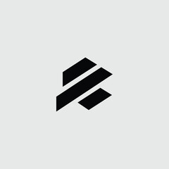 Poster - Geometric logo design featuring abstract lines arranged for dynamic appeal
