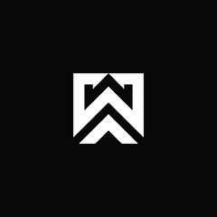 Poster - Modern abstract initial W logo design, geometric vector style symbol concept