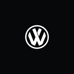 Poster - Sleek monochrome automotive branding emblem in high contrast rendering