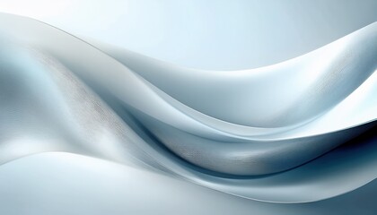 Aufkleber -  smooth abstract wave of icy blue and white gradient curves with fine textured lines in futuristic motion for elegant web design, branding background, product mockup, or minimalist print media
