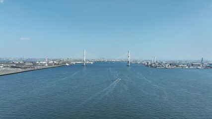 Poster - Aerial view of the port city