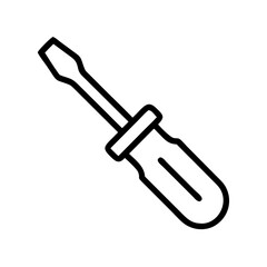 Poster - A simple graphic showing a tool for tightening or loosening screws with a handle and a shaft object