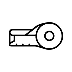 Poster - depiction of a simple metallic door opener with a circular end and jagged edge design element here