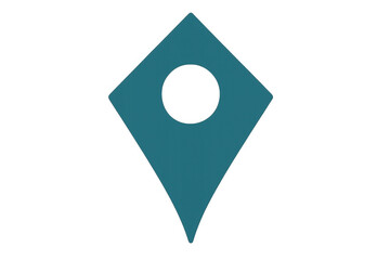 Fototapete - Map pointer icon featuring a transparent background, perfect for marking locations on maps and enhancing navigation experiences