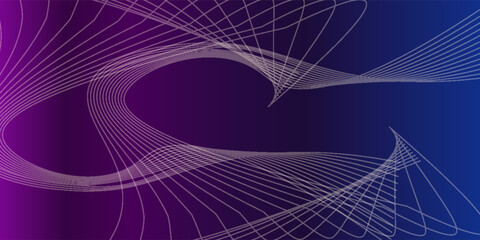 Aufkleber - Abstract curved line gradient. Artistic of geometric line.