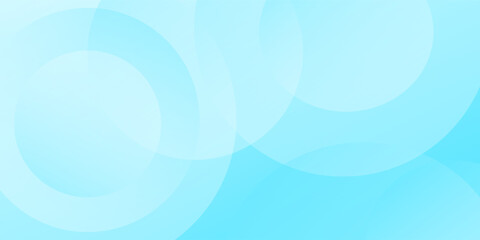 Poster - Abstract blue Gradient Background With Overlapping Circular Shapes. vector illustration