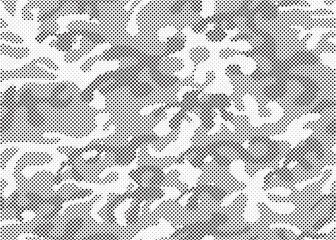 Poster - Abstract halftone background. Military camouflage effect dot seamless pattern texture. Dotted background as design element.