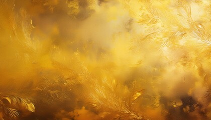 Poster - golden textured abstract background with luminous brush strokes and metallic depth for luxury branding, print design, website banner, or digital presentation

